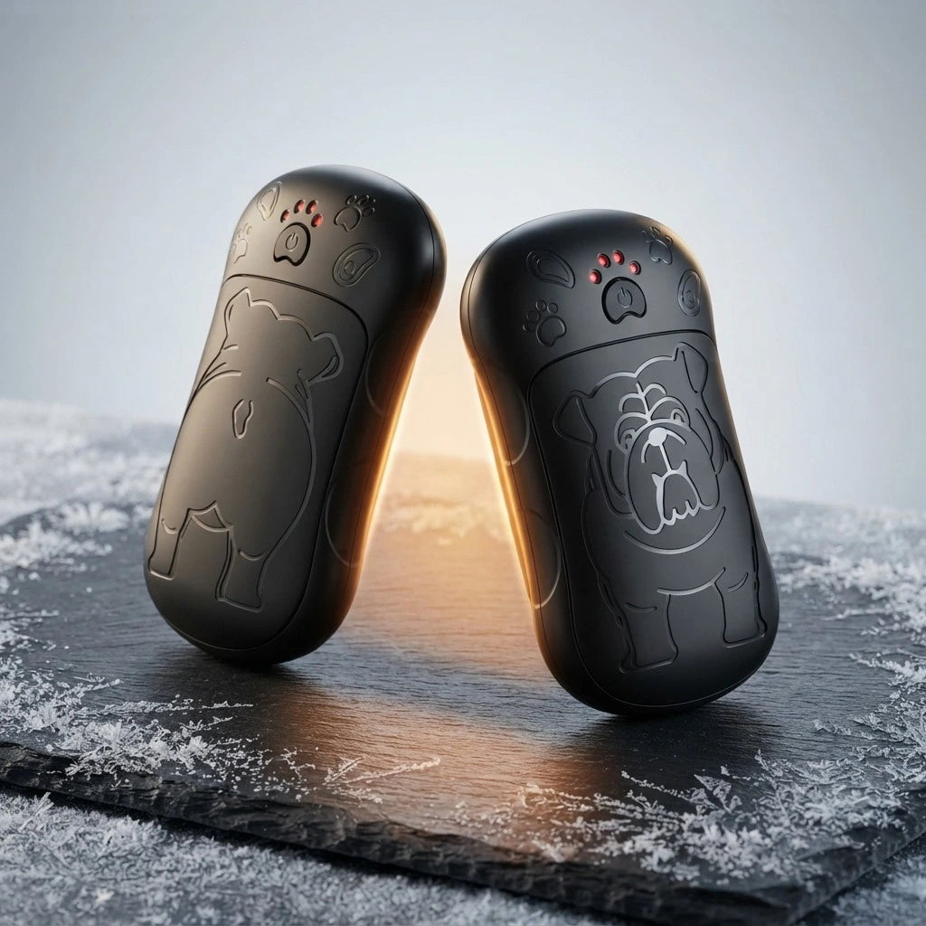 DualHeat 2-in-1 Split Magnetic Hand Warmer - Midnight Black Bulldog
